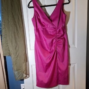 Evan Picone Fuchsia Sleeveless Knee Length Dress 10
